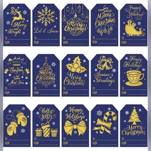 Merry Christmas Gift Tag Bundle Stickers 450 Pcs